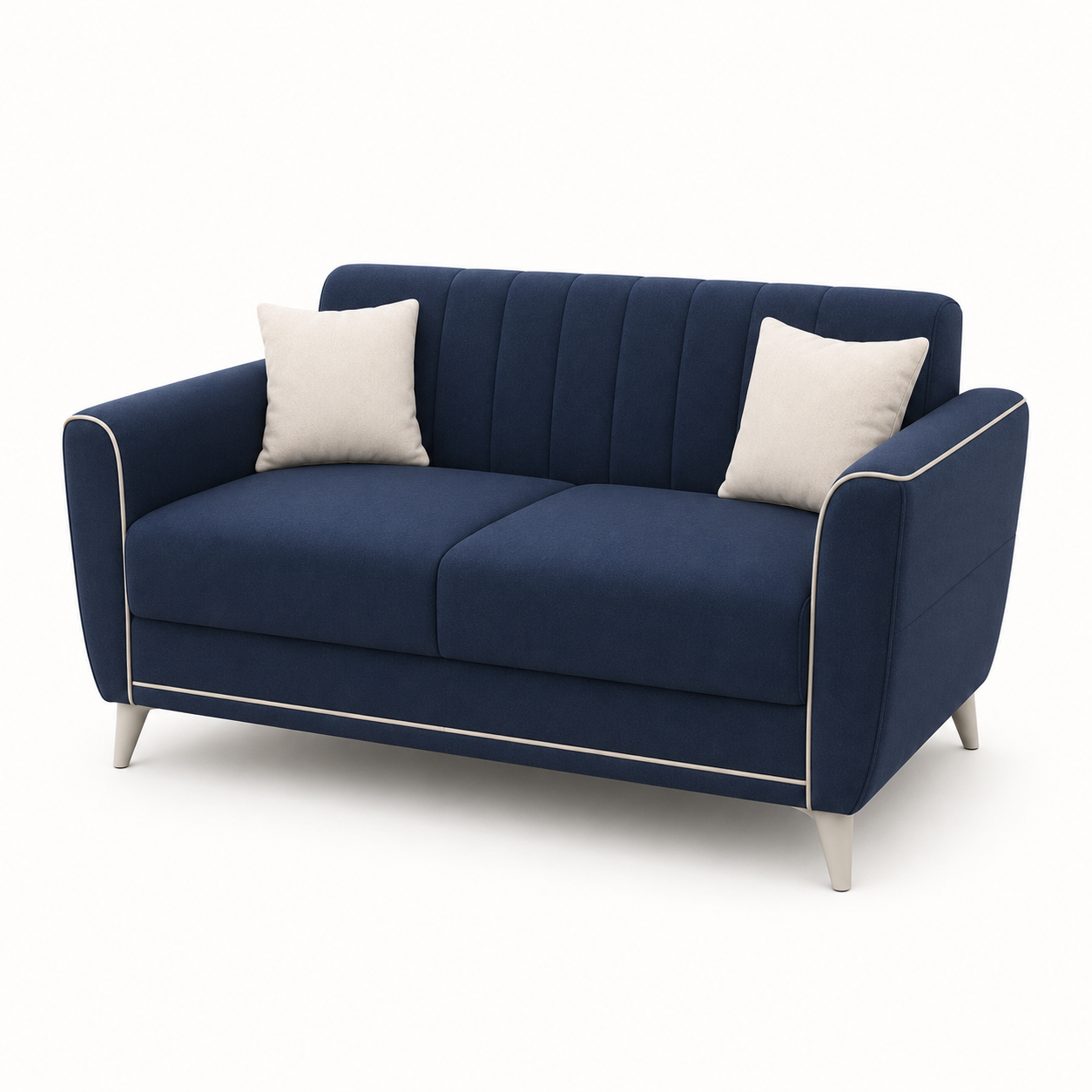 Treat 3+2+1 Sofa Set, 2 seater, blue, studio view