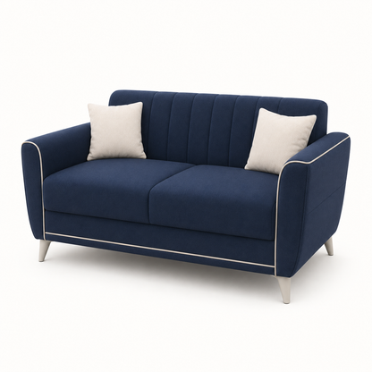 Treat 3+2+1 Sofa Set, 2 seater, blue, studio view
