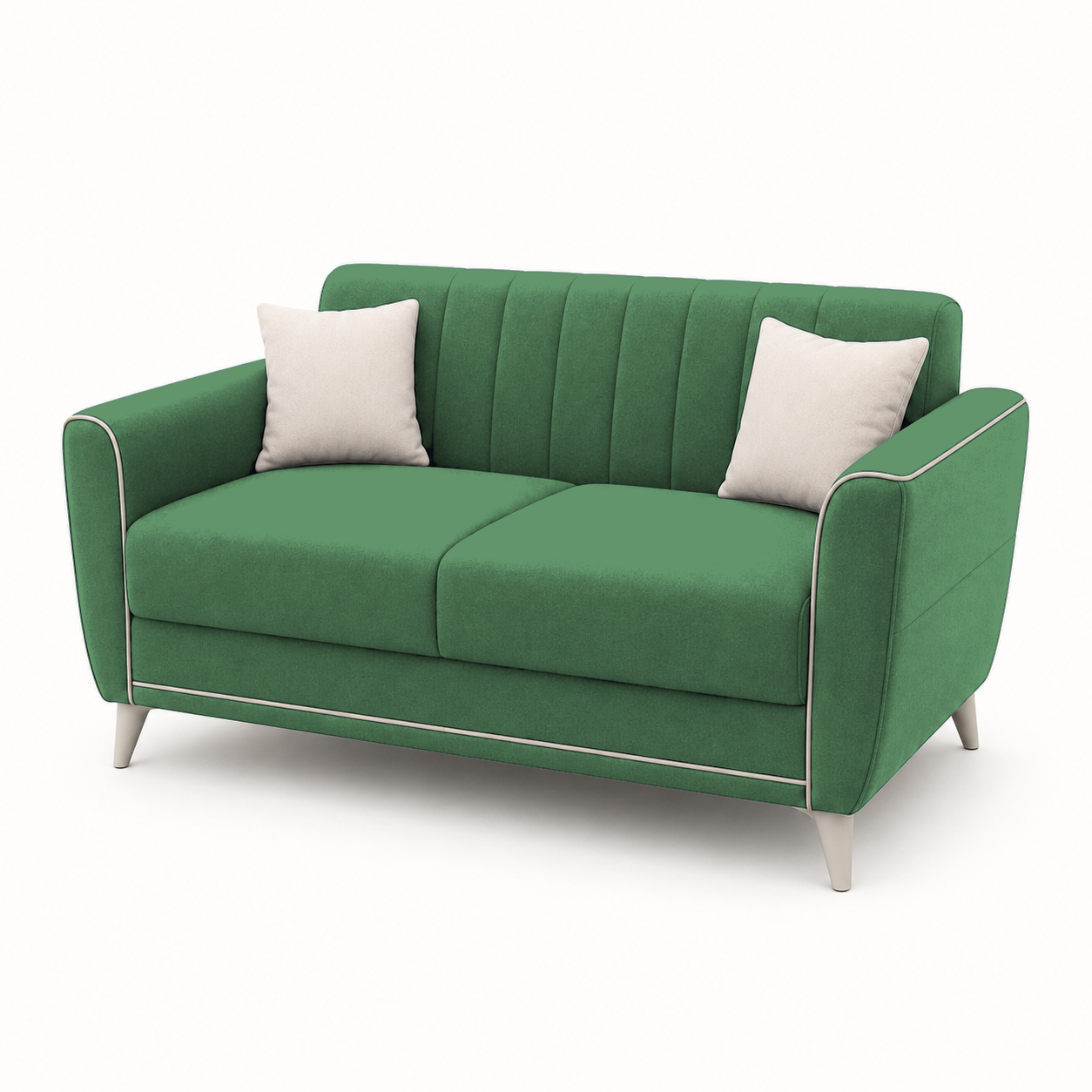 Treat 3+2+1 Sofa Set, 2 seater, green, studio view