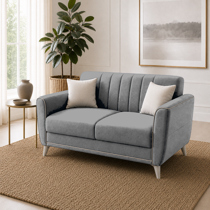 Treat 3+2+1 Sofa Set, 2 seater, grey, detail view