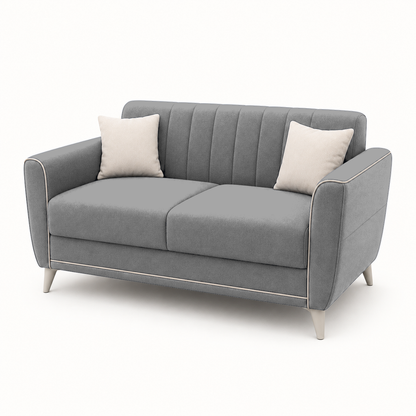 Treat 3+2+1 Sofa Set, 2 seater, grey, studio view
