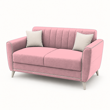 Treat 3+2+1 Sofa Set, 2 seater, pink, studio view