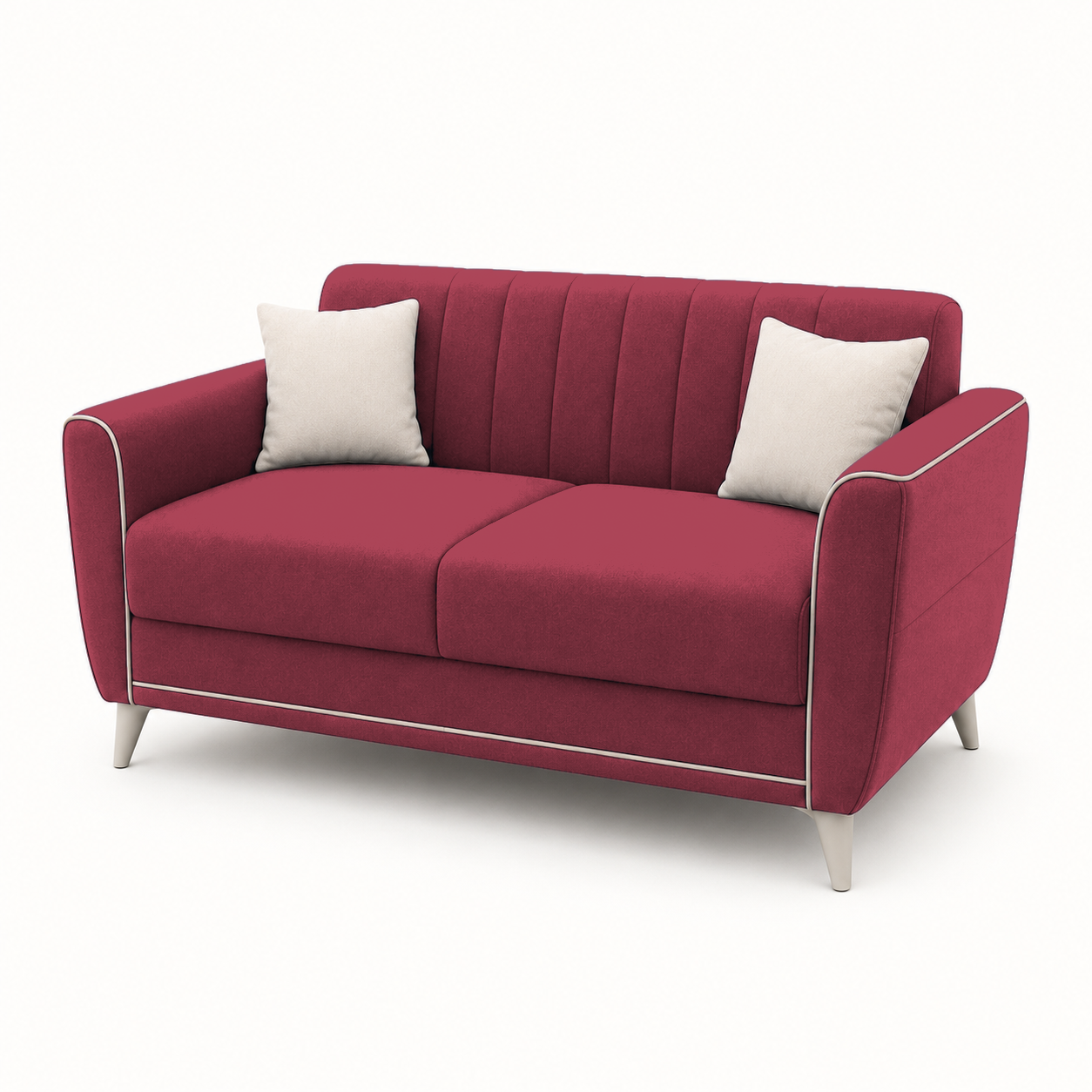 Treat 3+2+1 Sofa Set, 2 seater, red, studio view