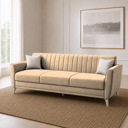 Treat 3+2+1 Sofa Set, 3 seater, beige, detail view