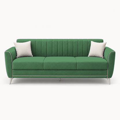 Treat 3+2+1 Sofa Set, 3 seater, green, studio view