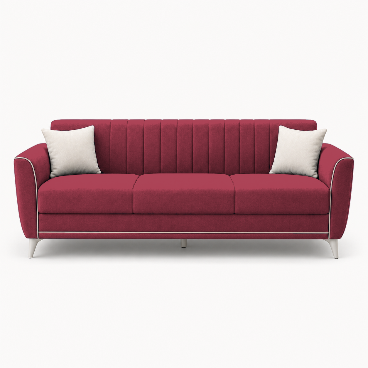 Treat 3+2+1 Sofa Set, 3 seater, red, studio view
