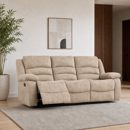 Tundra Recliner 3 seater beige 01 main