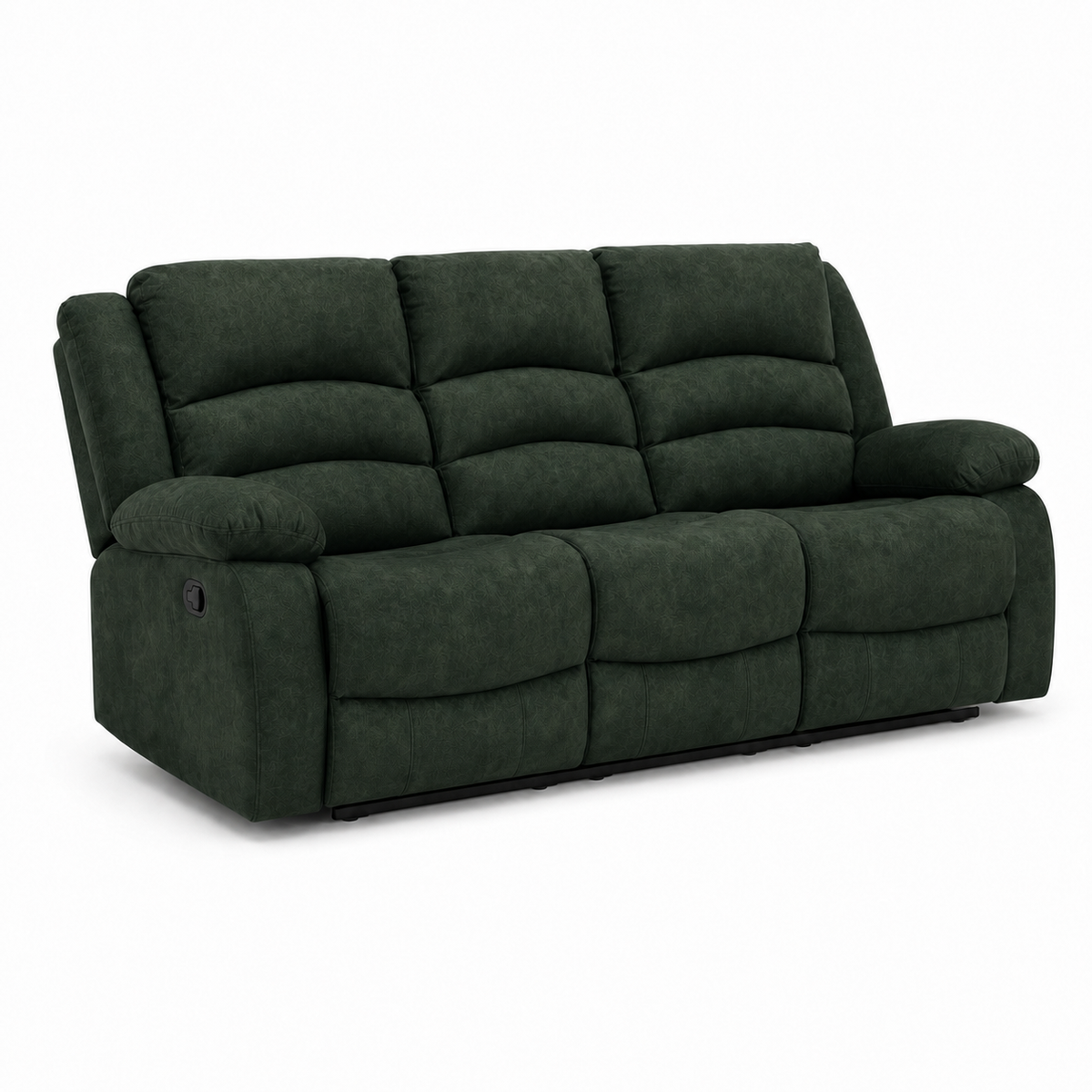 Tundra Recliner 3 seater green 02 white