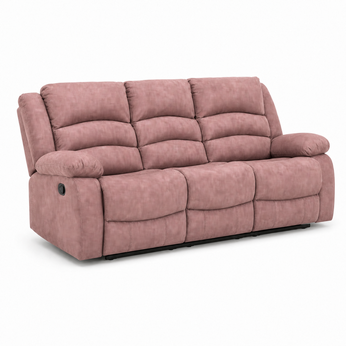 Tundra Recliner 3 seater pink 02 white