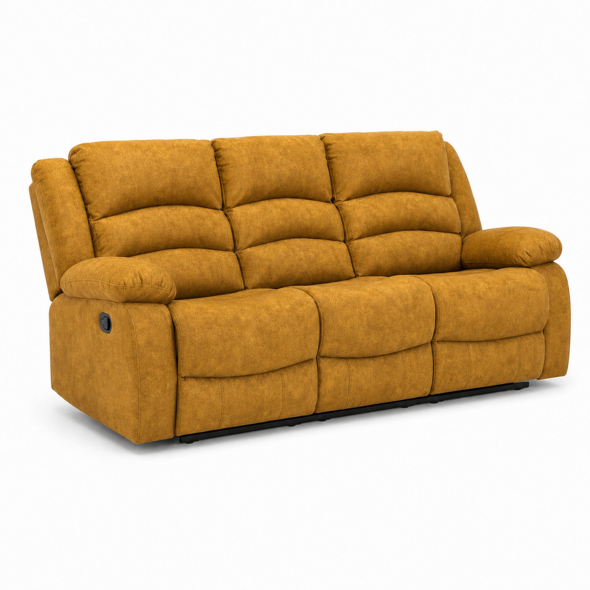 Tundra Recliner 3 seater yellow 02 white