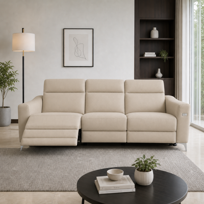 Twilight Recliner 3 seater beige 01 main