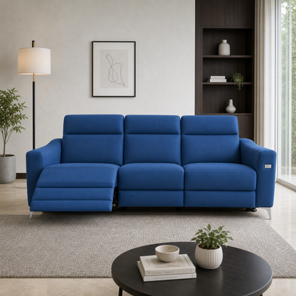 Twilight Recliner 3 seater blue 01 main