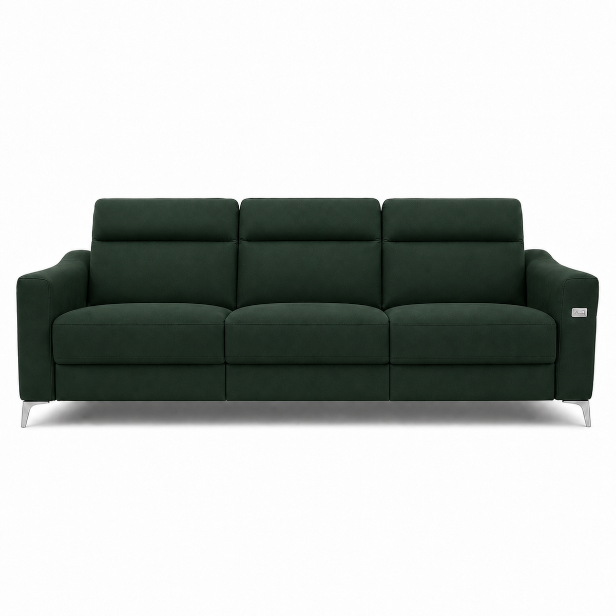 Twilight Recliner 3 seater green 02 white