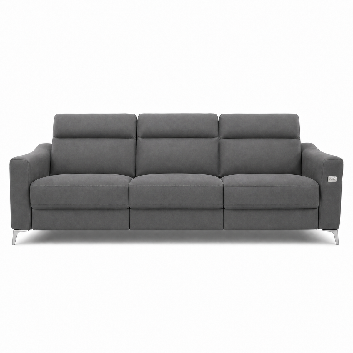 Twilight Recliner 3 seater grey 02 white