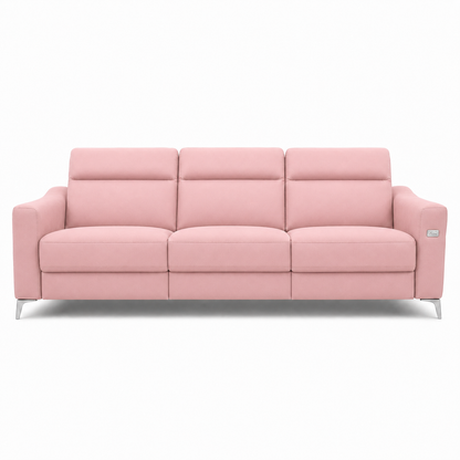 Twilight Recliner 3 seater pink 02 white