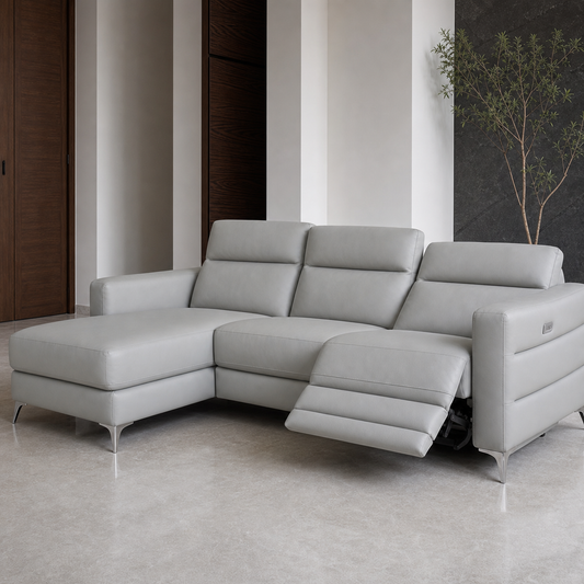 Twilight Recliner upholstery and reclining detail