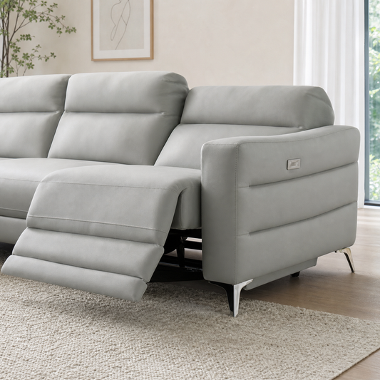 Twilight Recliner upholstery and reclining detail