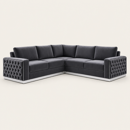 Ultra - L shape sectional sofa, complete sectional sofa studio view
