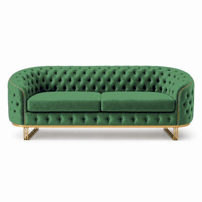 Umber 3+2+1 Sofa Set, 3 seater, green, studio view