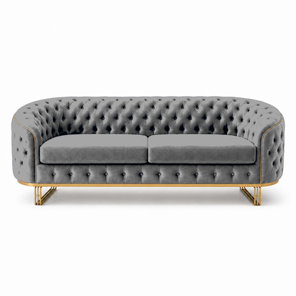 Umber 3+2+1 Sofa Set, 3 seater, grey, studio view