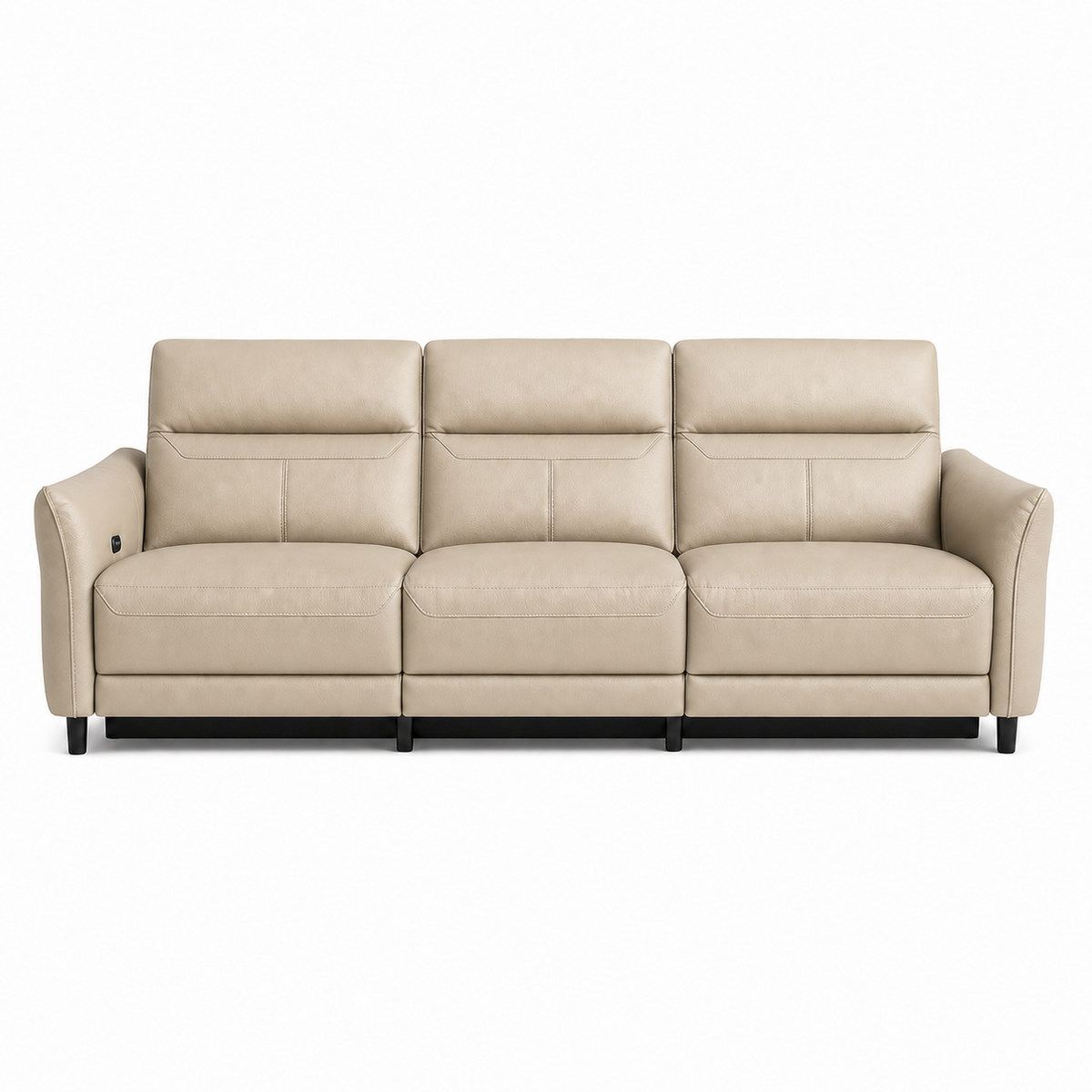 Unfurl Recliner 3 seater beige 02 white
