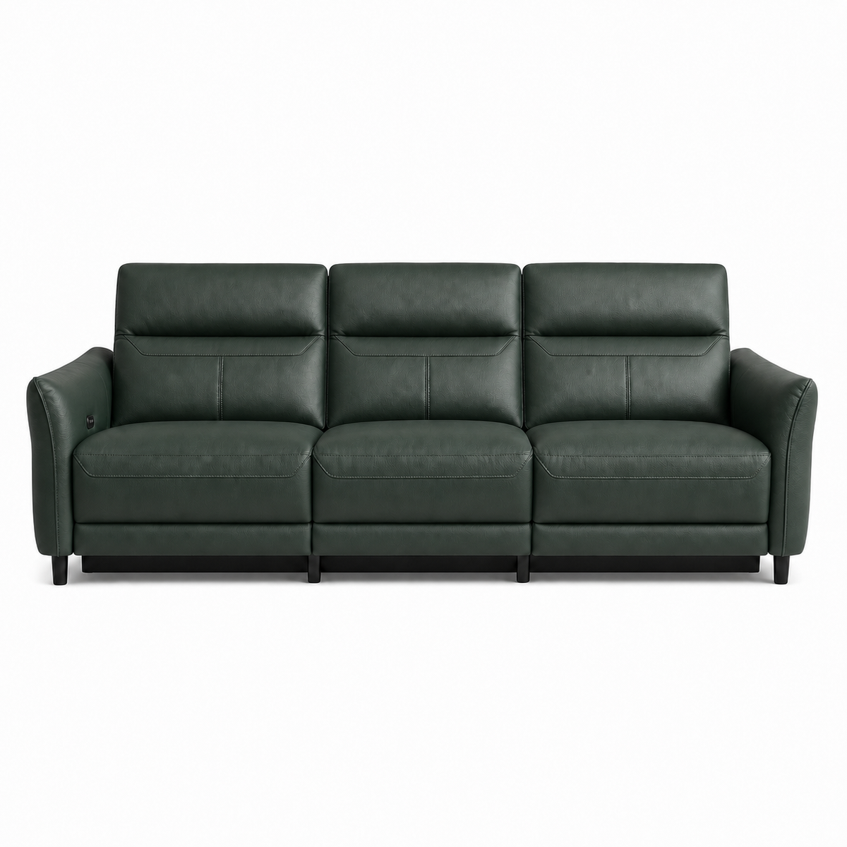 Unfurl Recliner 3 seater green 02 white