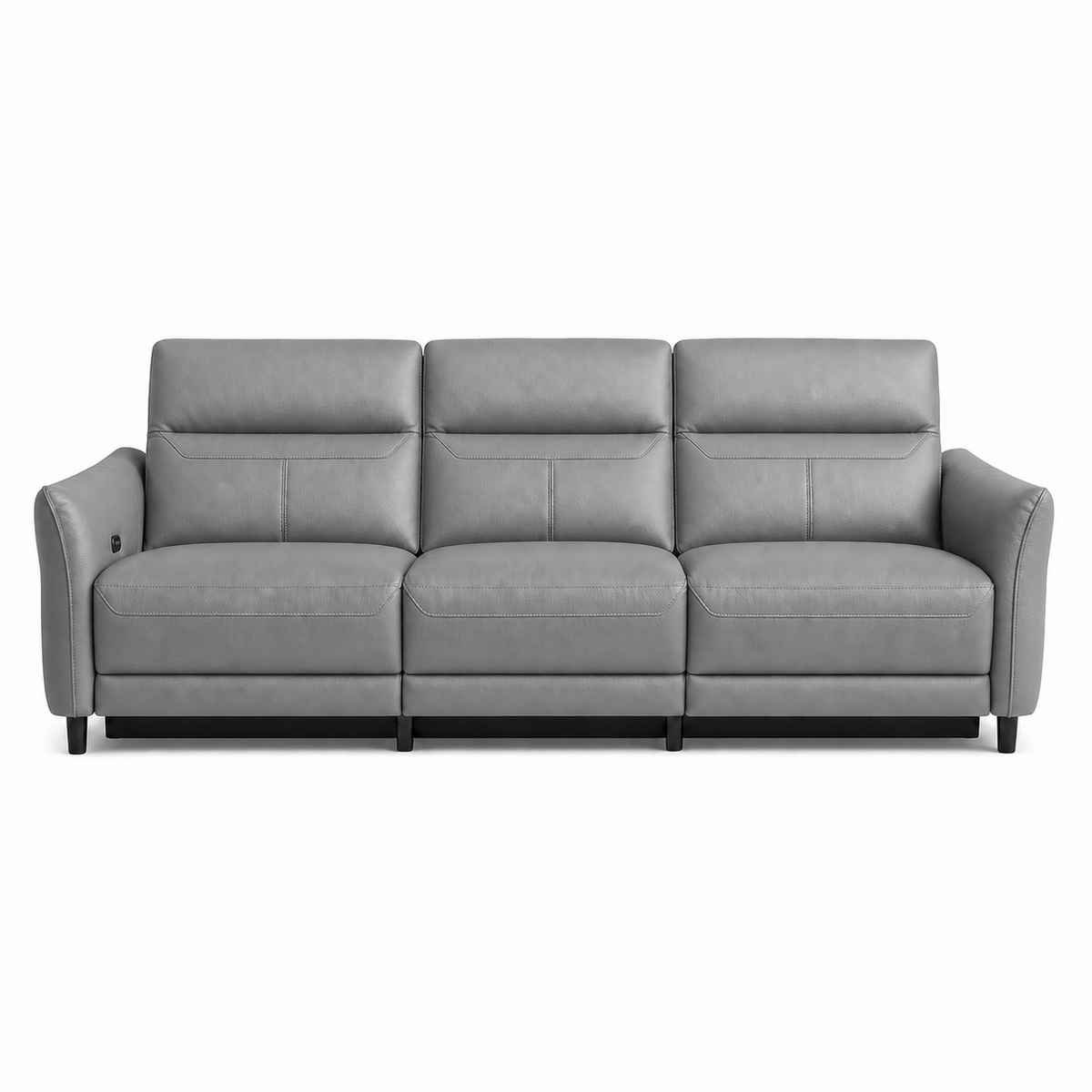 Unfurl Recliner 3 seater grey 02 white