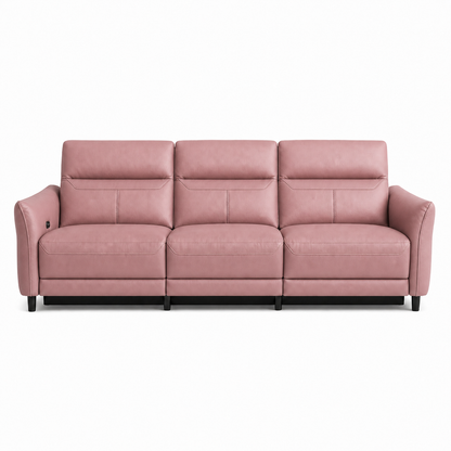 Unfurl Recliner 3 seater pink 02 white