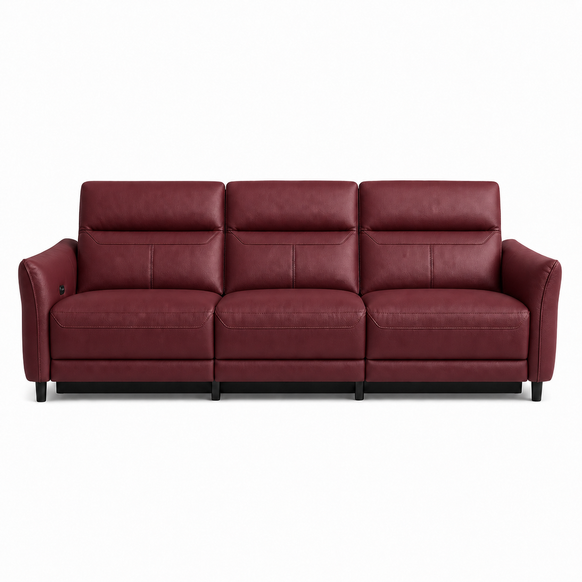 Unfurl Recliner 3 seater red 02 white