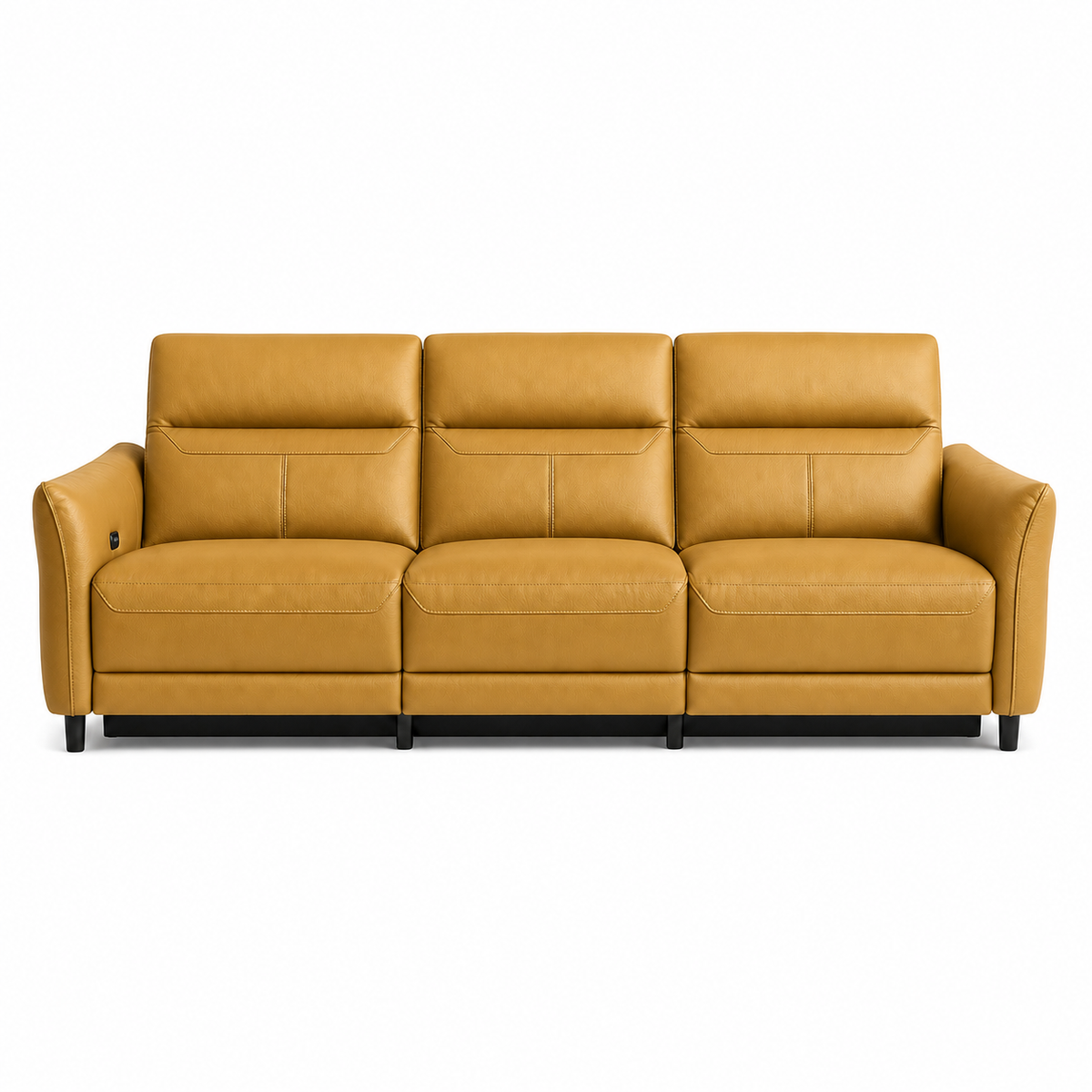 Unfurl Recliner 3 seater yellow 02 white