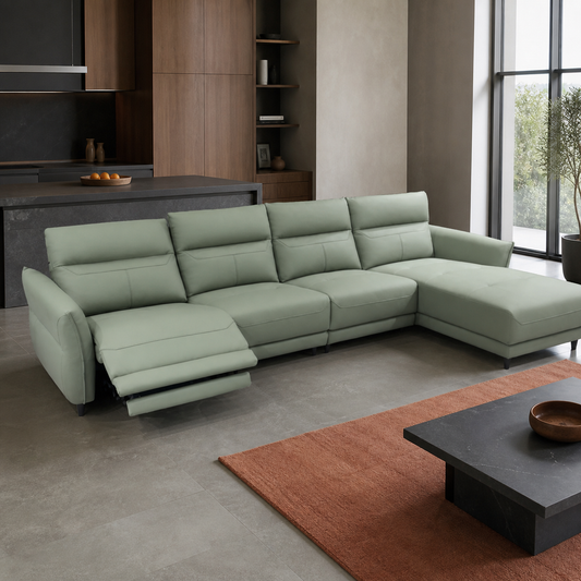 Unfurl Recliner complete configuration from an alternate angle