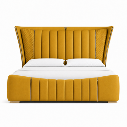 Ursa - Bed Yellow plain white background view