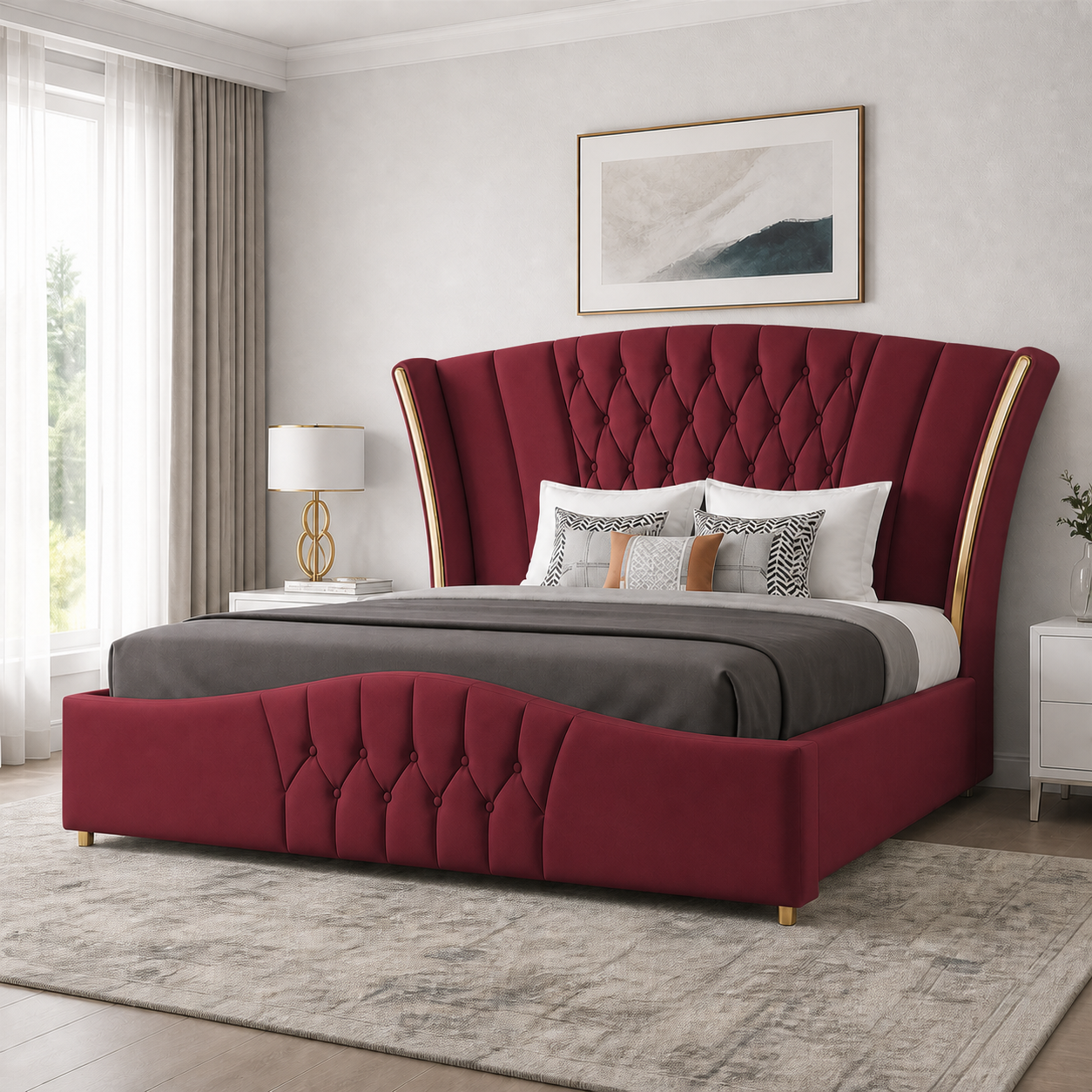 Vale - Bed Red lifestyle view