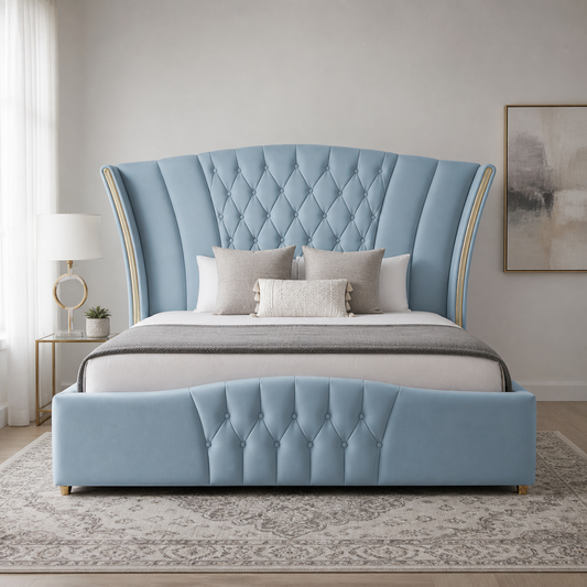 Vale - Bed, complete straight-on bed view