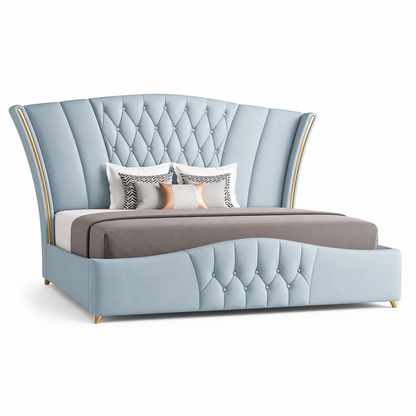 Vale - Bed, complete long-side studio bed view