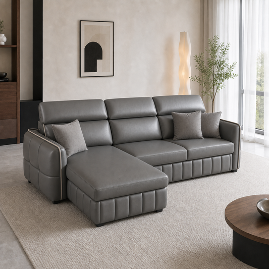 Valen - Sofa bed, fully closed sofa view in the identical living room