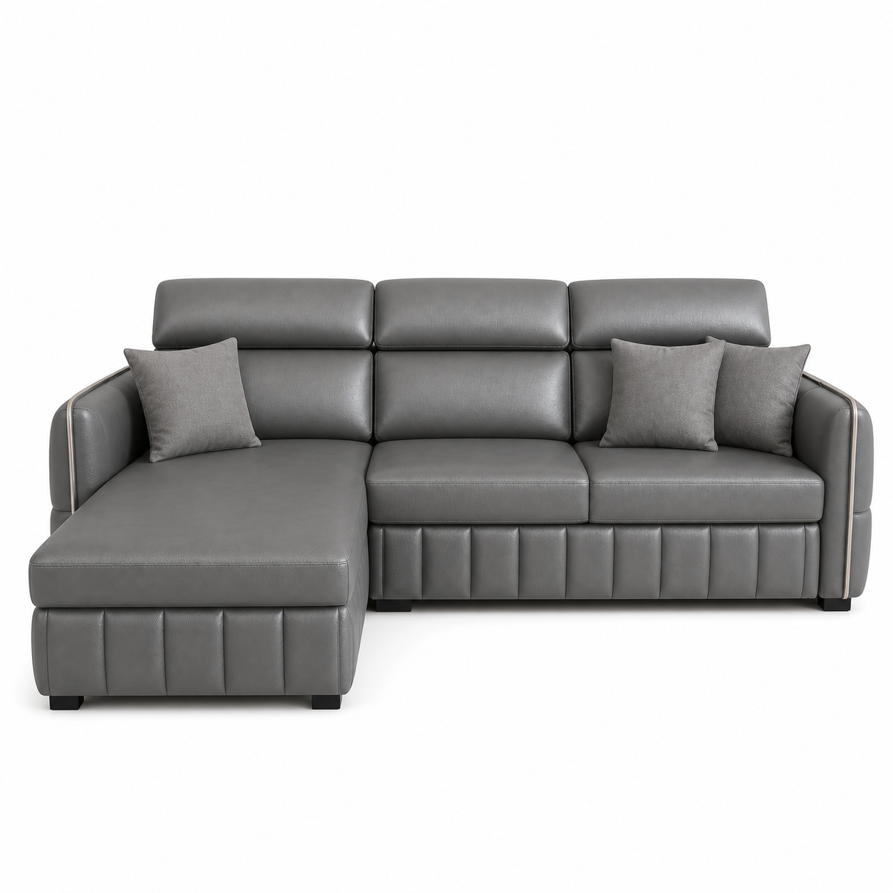 Valen - Sofa bed, fully closed studio view on a pure-white background