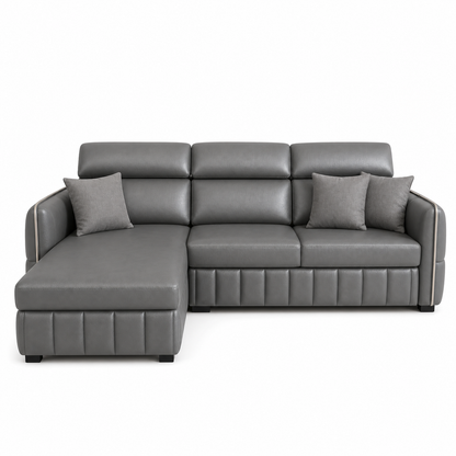 Valen - Sofa bed, fully closed studio view on a pure-white background