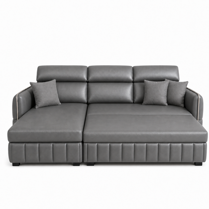 Valen - Sofa bed, fully open studio view on a pure-white background