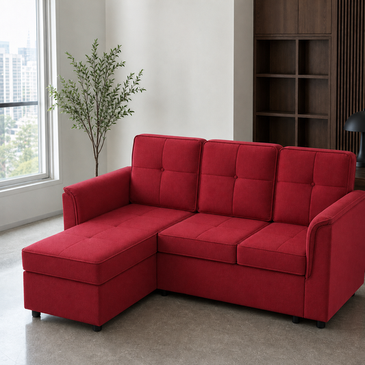 Varen - Sofa bed, fully closed sofa view in the identical living room