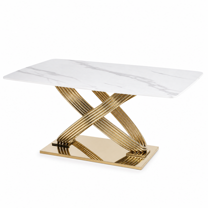 Vera - Dining Table Marble Top, table-only or source-conservative construction studio view