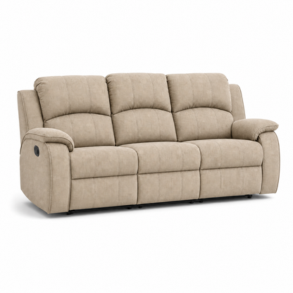 Verve Recliner 3 seater beige 02 white