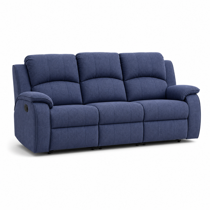 Verve Recliner 3 seater blue 02 white