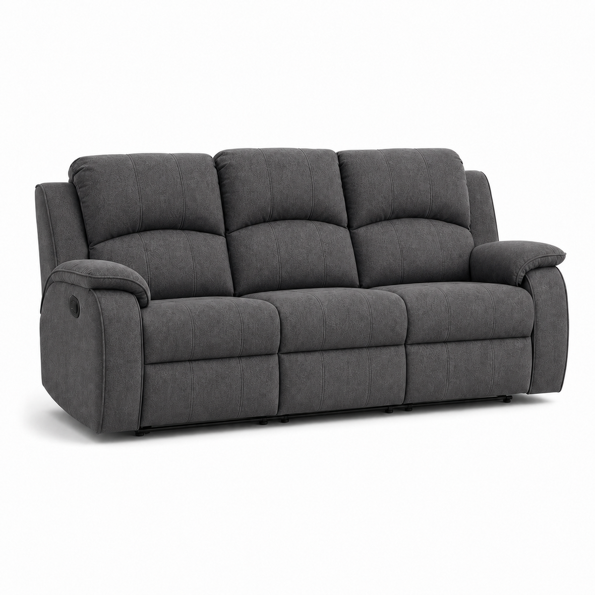 Verve Recliner 3 seater grey 02 white