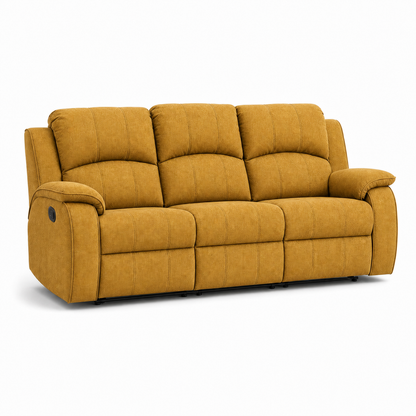 Verve Recliner 3 seater yellow 02 white