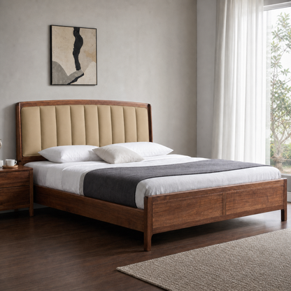 Vesta - Bed Beige lifestyle view