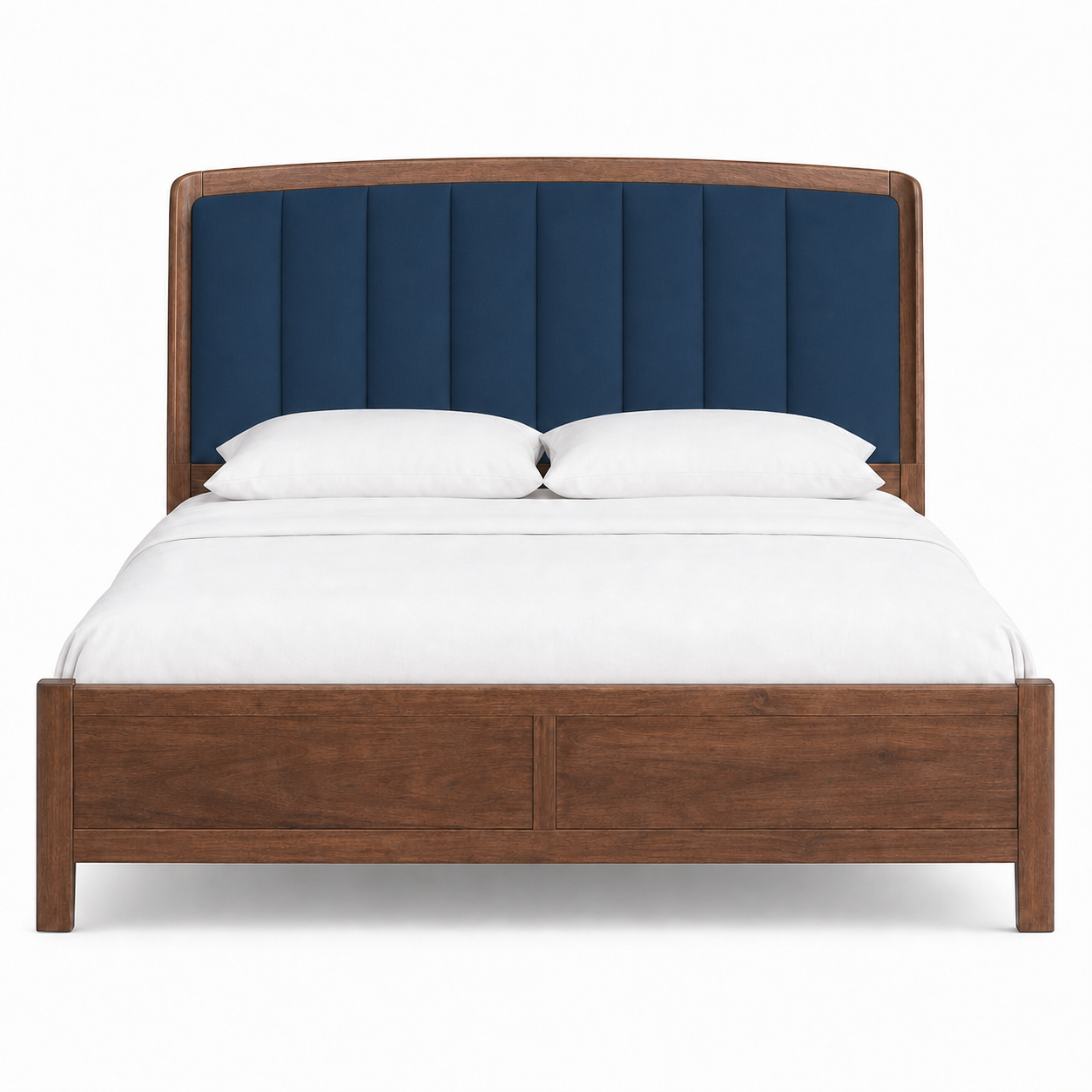 Vesta - Bed Blue plain white background view