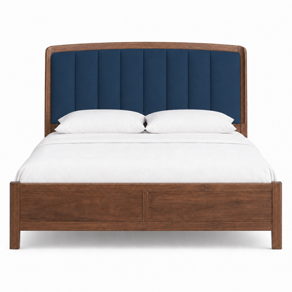 Vesta - Bed Blue plain white background view