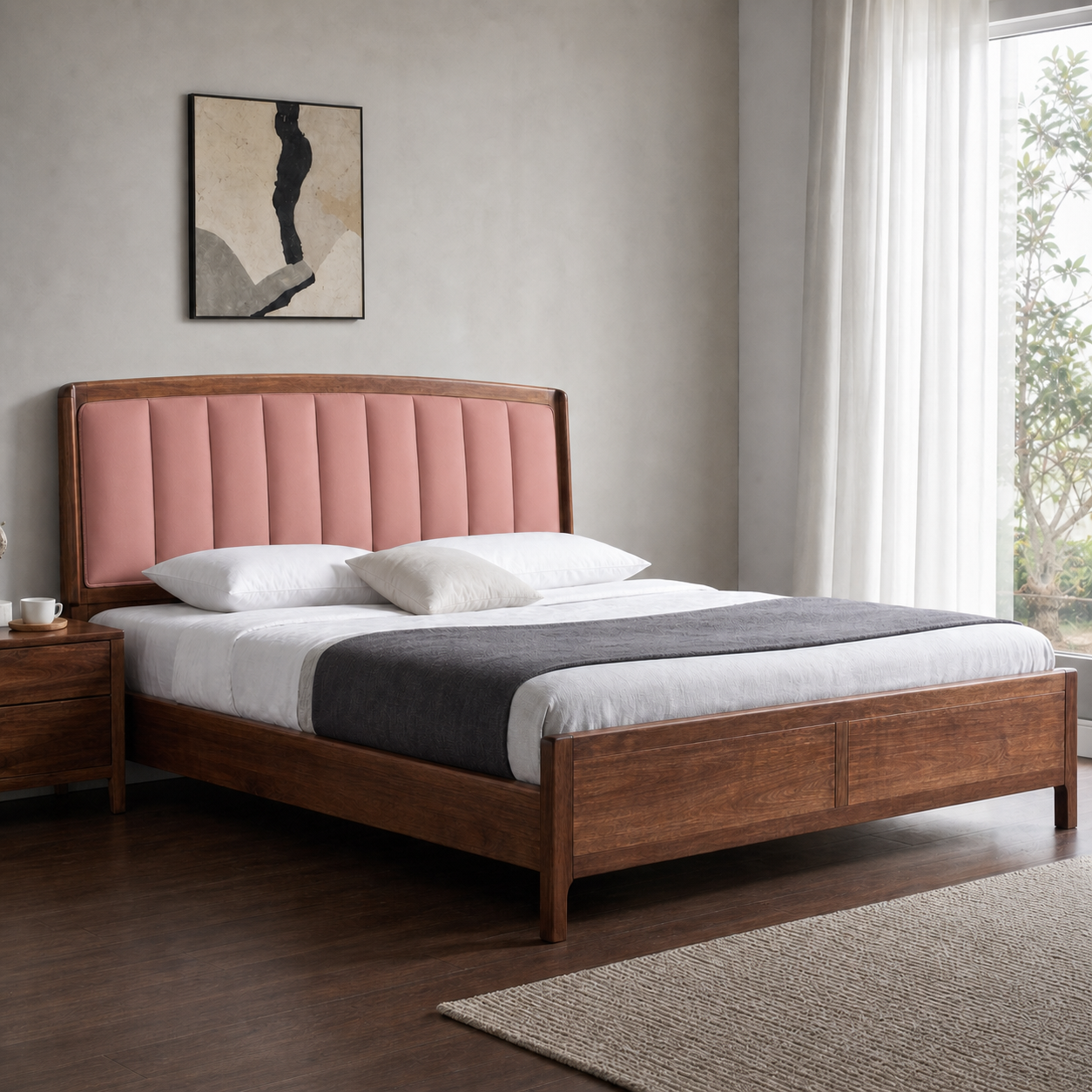 Vesta - Bed Pink lifestyle view
