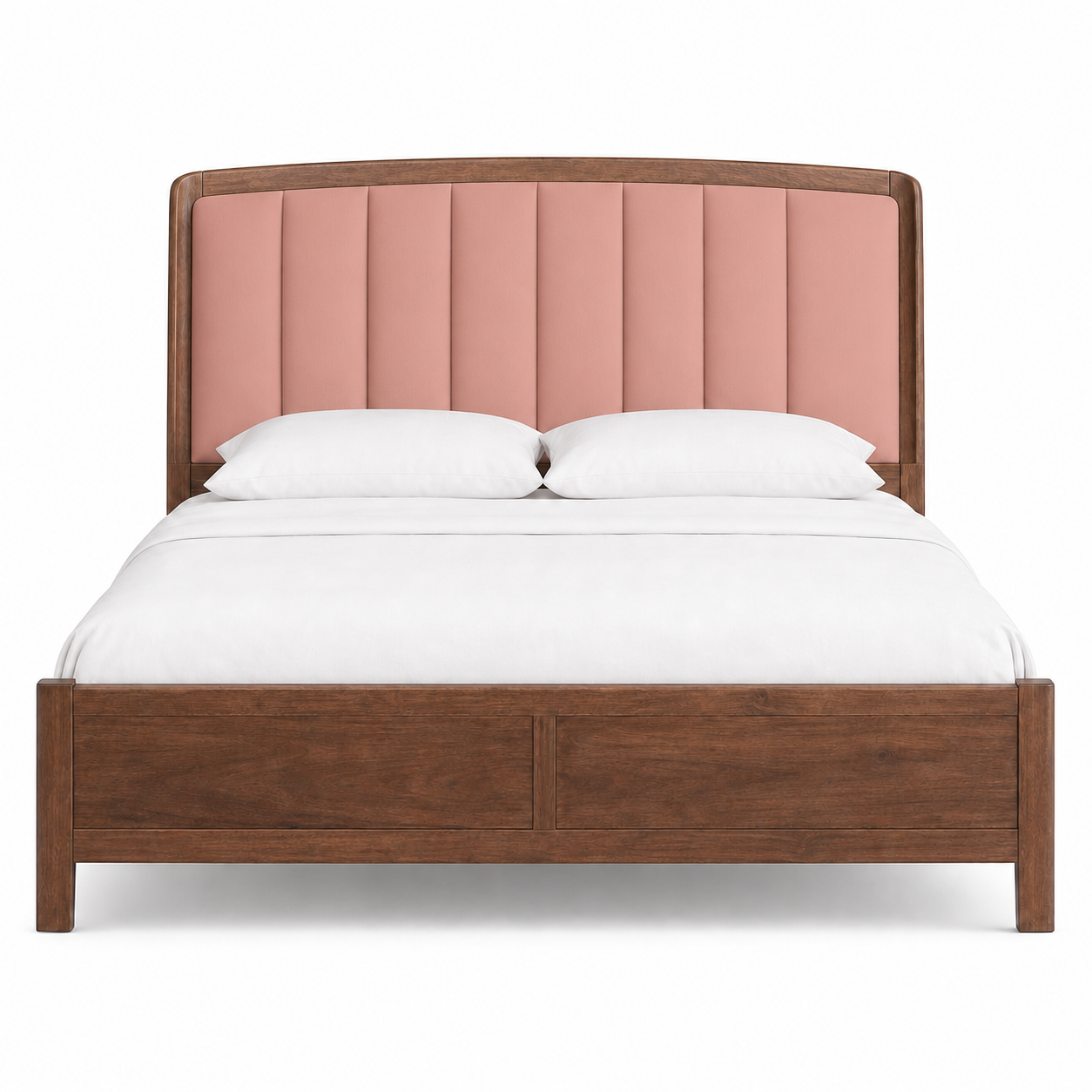 Vesta - Bed Pink plain white background view